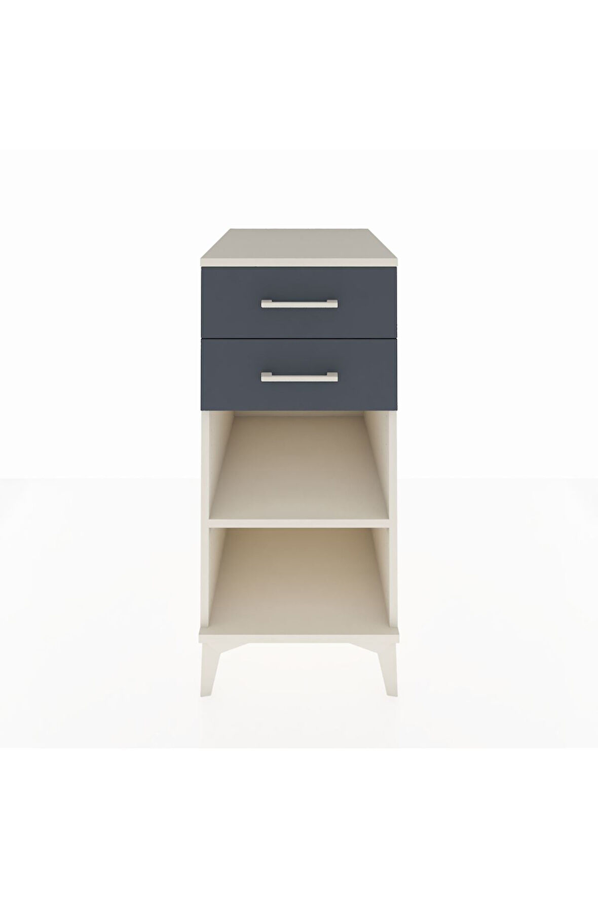 Kronos Komodin Tek Raflı 2 Çekmeceli 44x59x96 Aytaşı-Antrasit