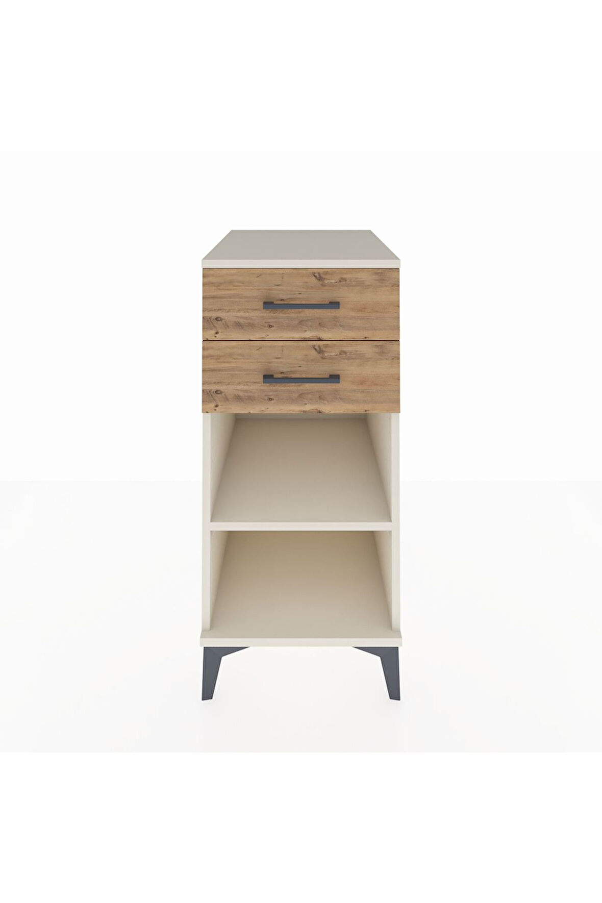 Kronos Komodin Tek Raflı 2 Çekmeceli 44x59x96 Aytaşı-Çam