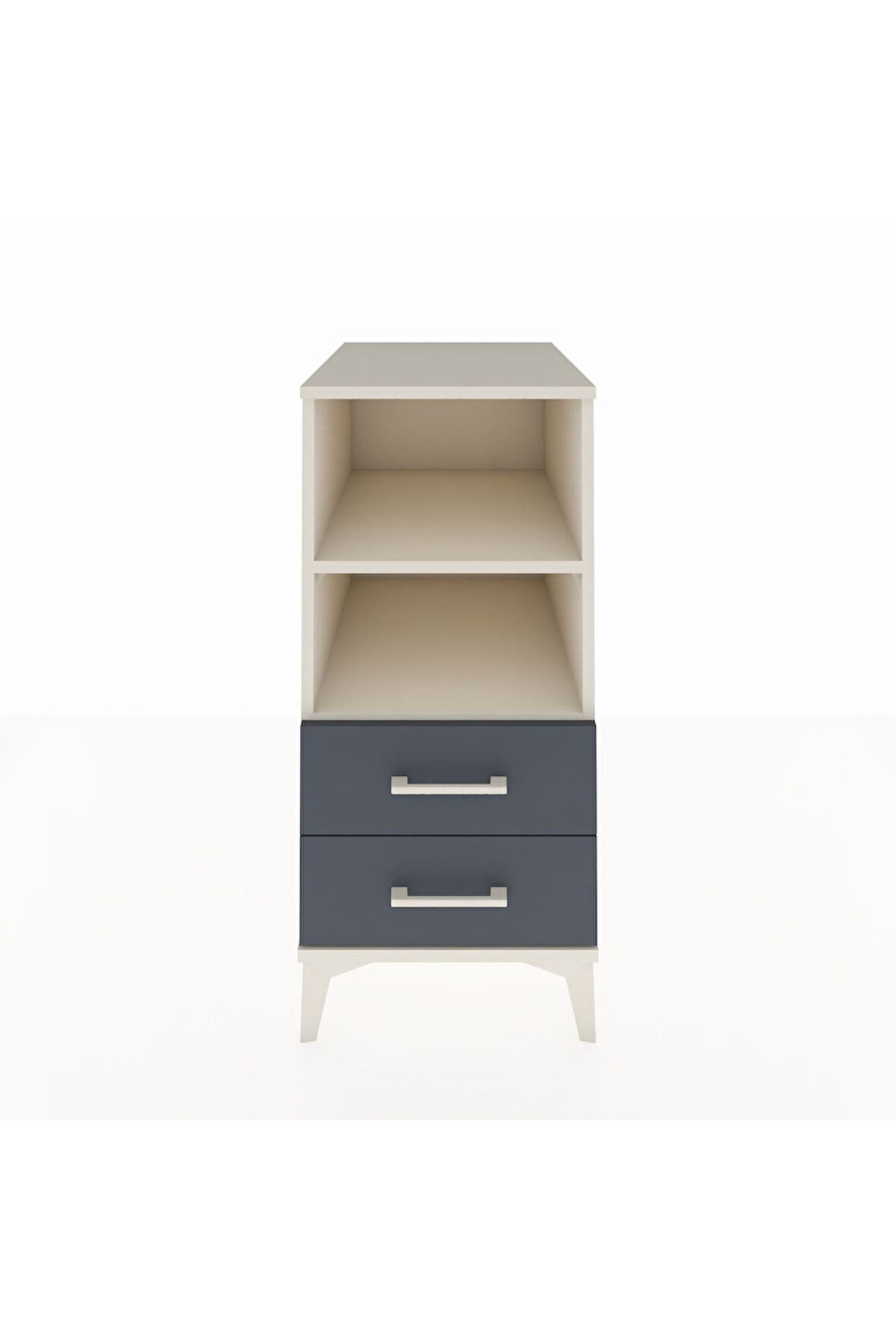 Kronos Komodin 2 Raflı 2 Çekmeceli 44x59x96 Aytaşı-Antrasit