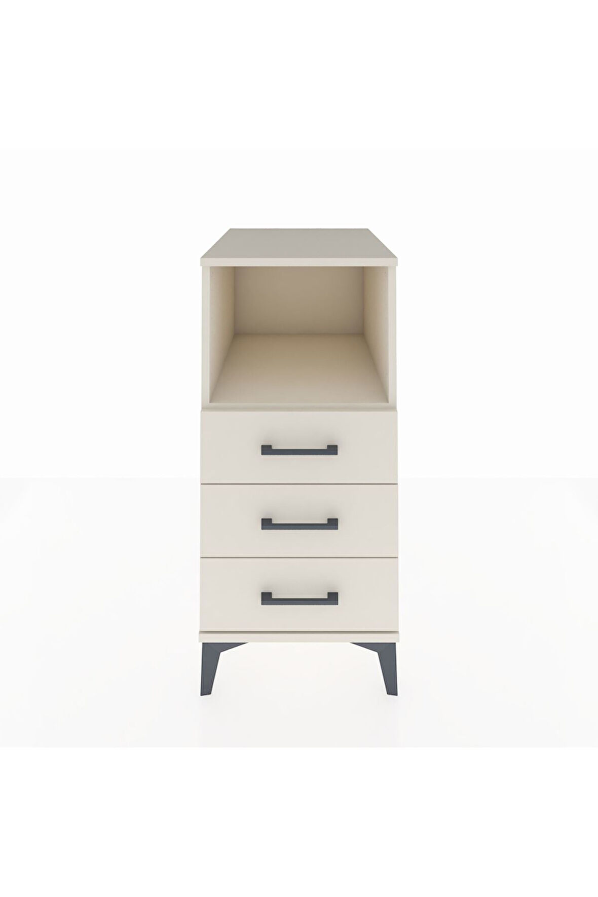 Kronos Komodin Tek Raflı 3 Çekmeceli 44x59x96 Aytaşı-Aytaşı