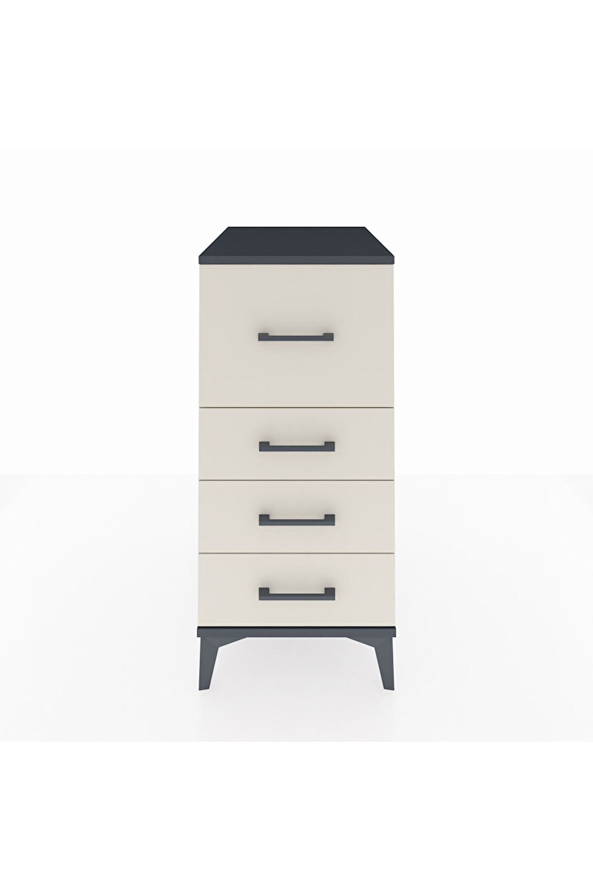 Kronos Komodin 4 Çekmeceli 44x59x96 Antrasit-Aytaşı