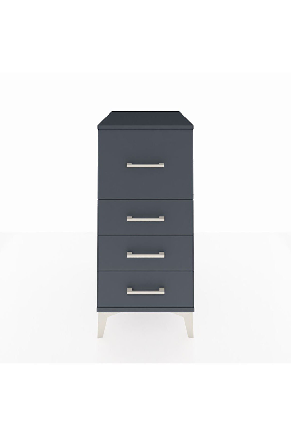 Kronos Komodin 4 Çekmeceli 44x59x96 Antrasit-Antrasit