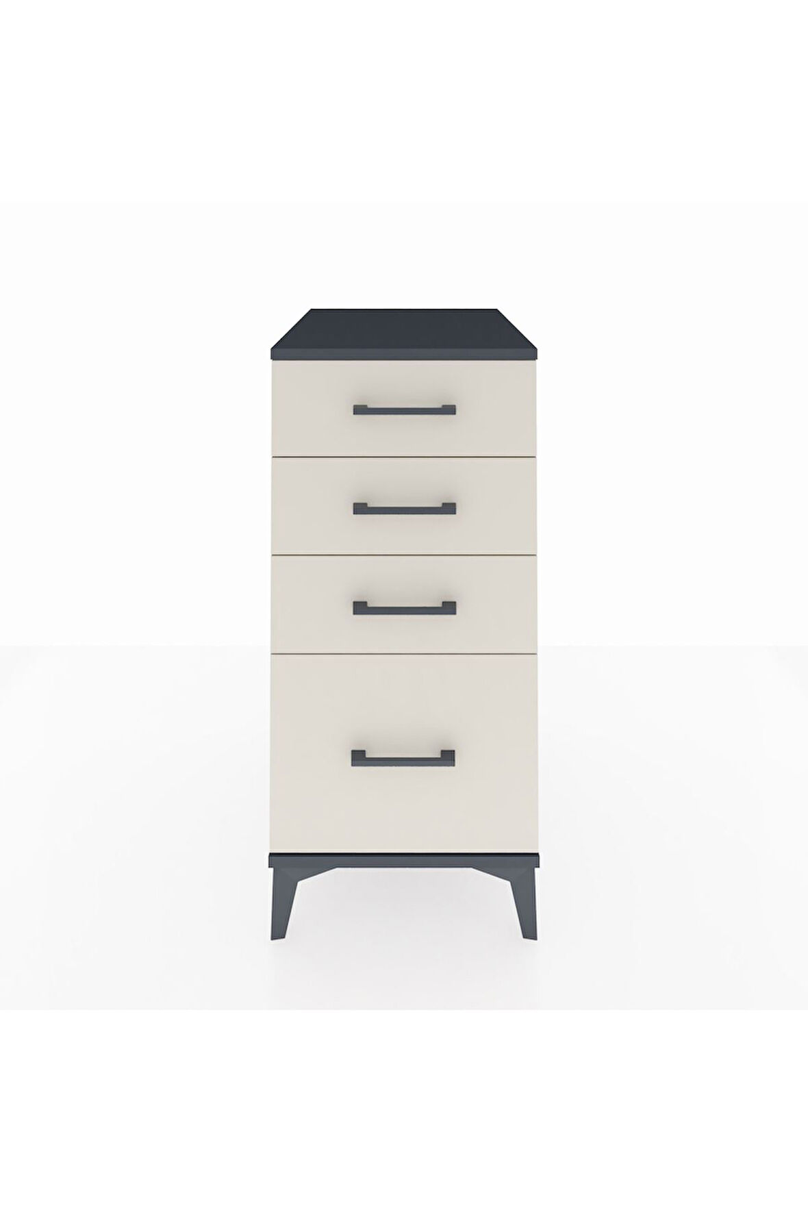 Kronos Komodin 4 Çekmeceli 44x59x96 Antrasit-Aytaşı