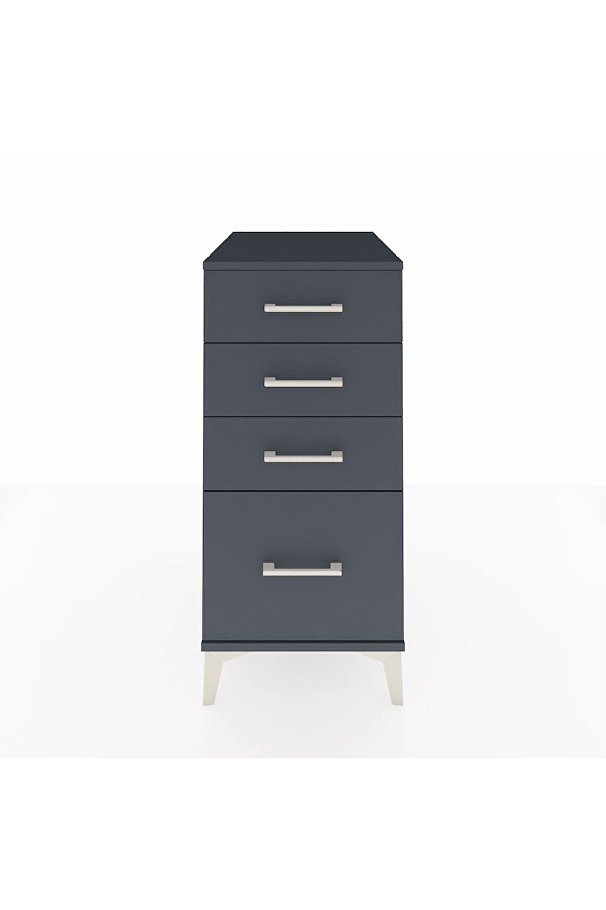 Kronos Komodin 4 Çekmeceli 44x59x96 Antrasit-Antrasit