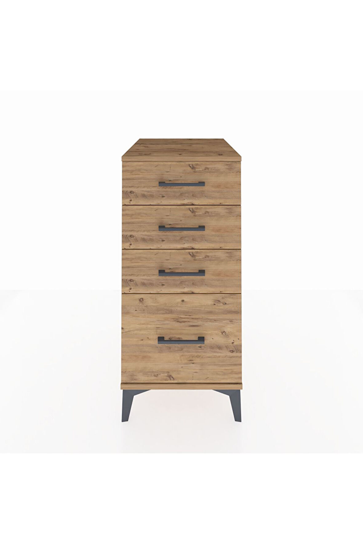 Kronos Komodin 4 Çekmeceli 44x59x96 Çam-Çam