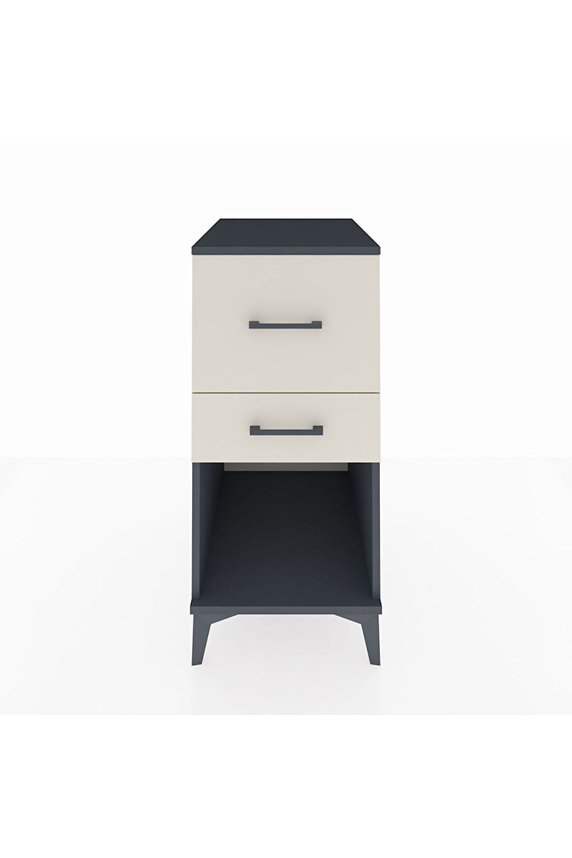 Kronos Komodin 2 Çekmeceli 44x59x96 Antrasit-Aytaşı