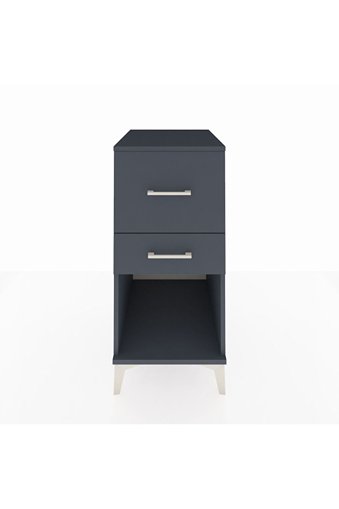 Kronos Komodin 2 Çekmeceli 44x59x96 Antrasit-Antrasit