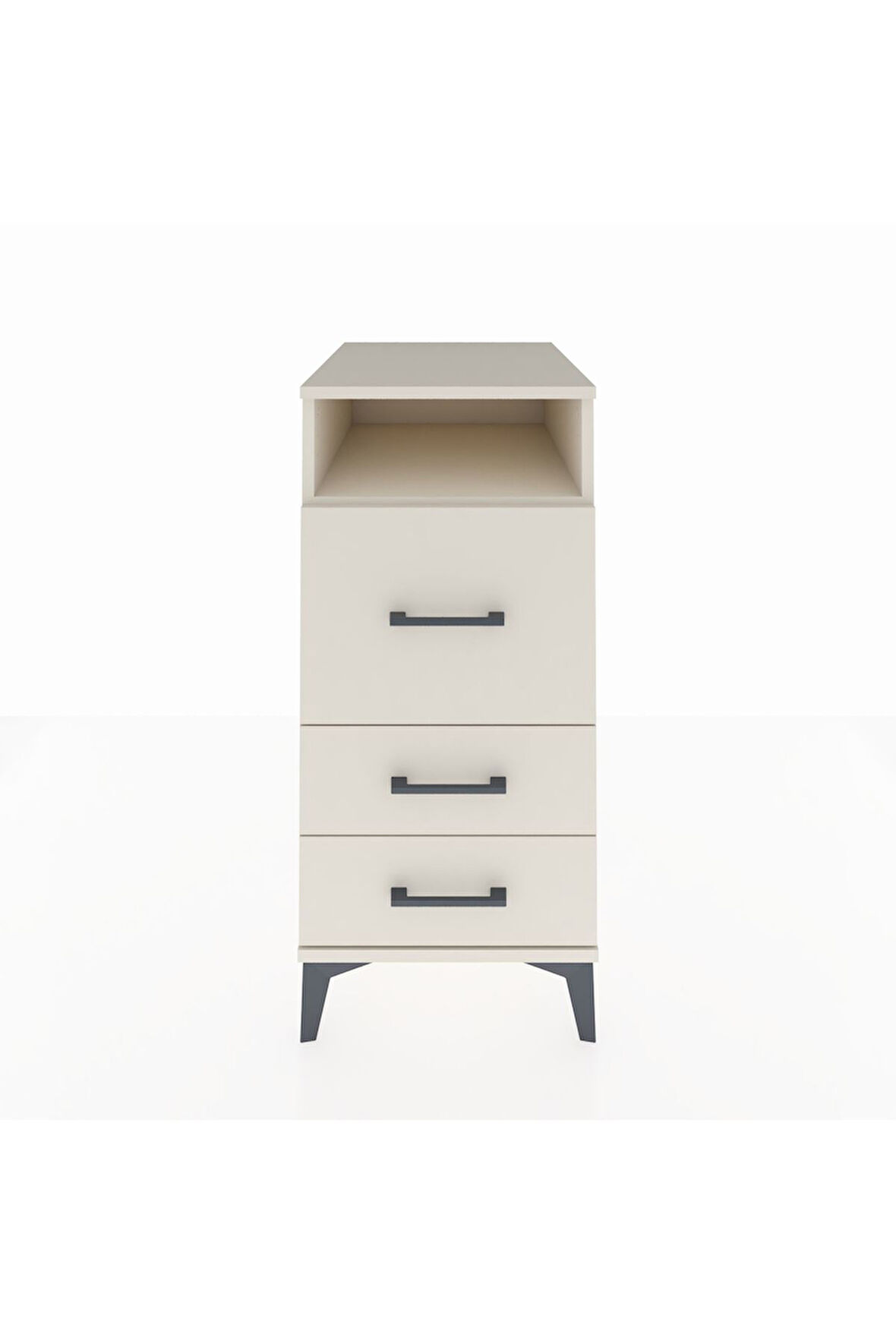 Kronos Komodin Tek Raflı 3 Çekmeceli 44x59x96 Aytaşı-Aytaşı