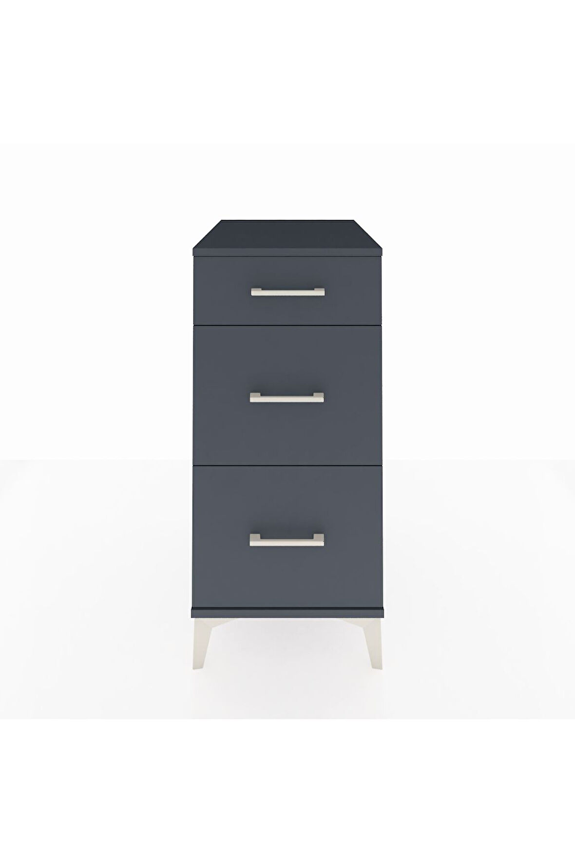 Kronos Komodin 3 Çekmeceli 44x59x96 Antrasit-Antrasit