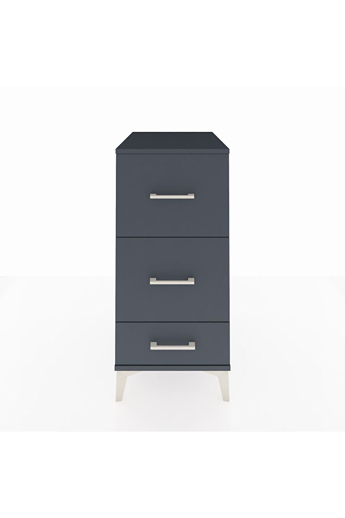 Kronos Komodin 3 Çekmeceli 44x59x96 Antrasit-Antrasit