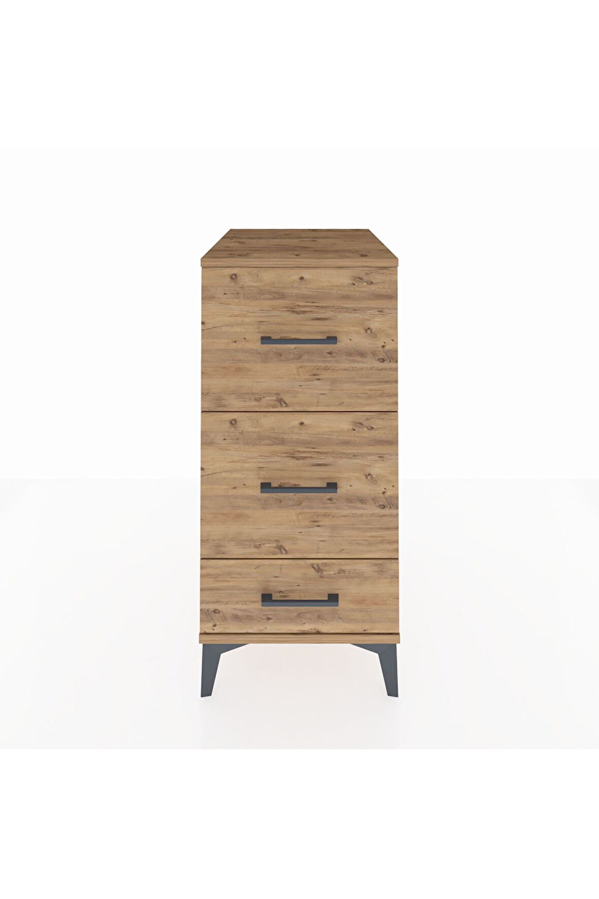 Kronos Komodin 3 Çekmeceli 44x59x96 Çam-Çam
