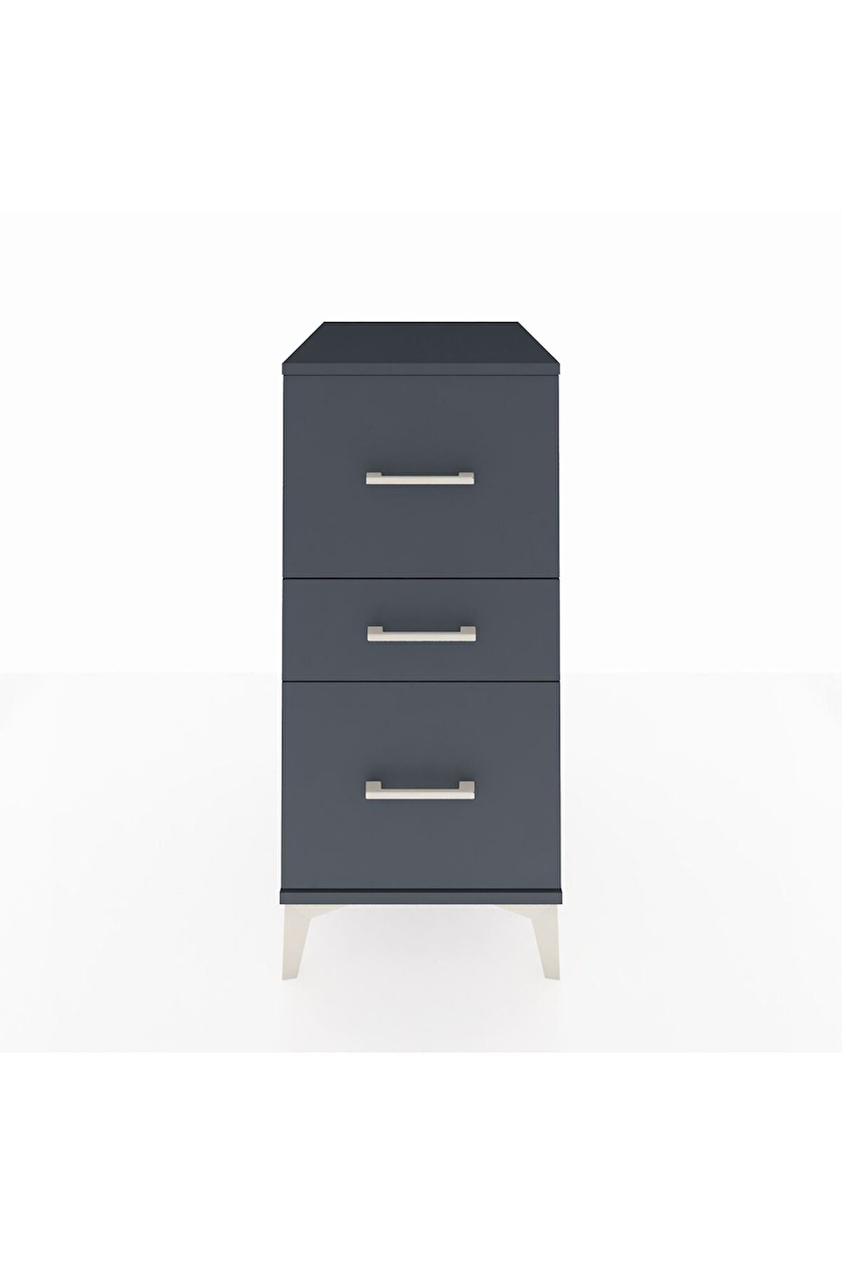 Kronos Komodin 3 Çekmeceli 44x59x96 Antrasit-Antrasit