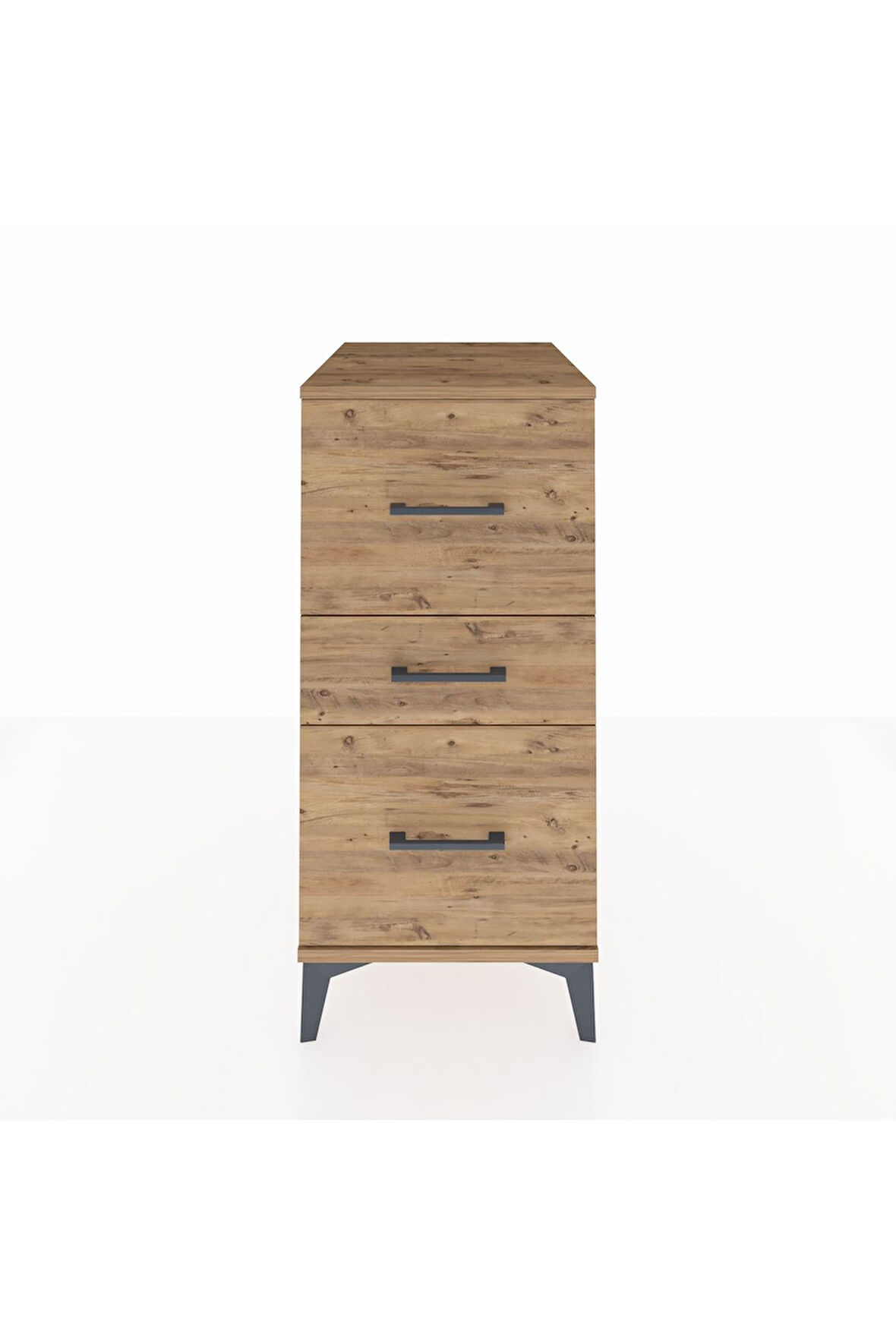 Kronos Komodin 3 Çekmeceli 44x59x96 Çam-Çam