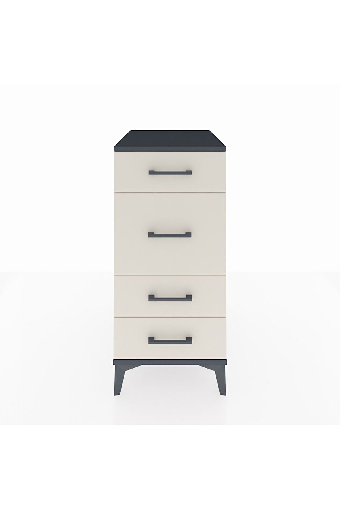 Kronos Komodin 4 Çekmeceli 44x59x96 Antrasit-Aytaşı