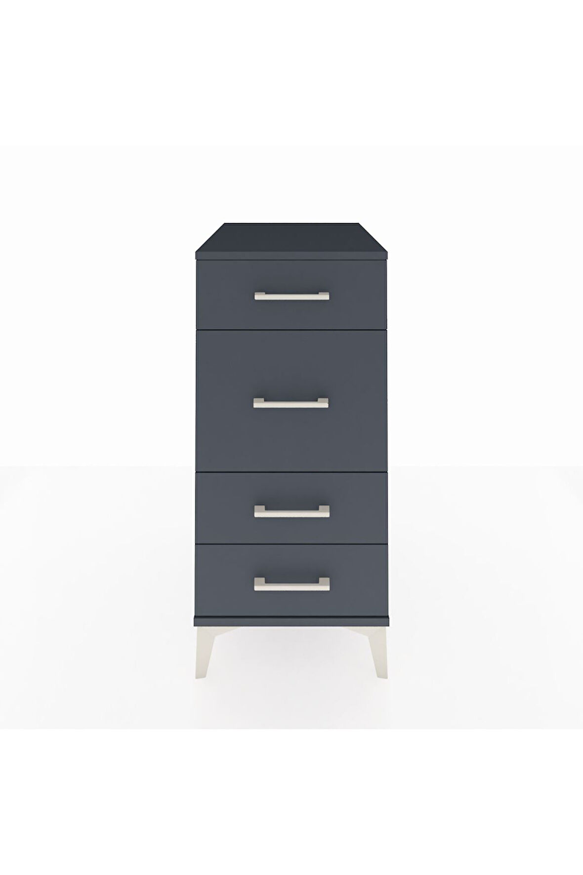 Kronos Komodin 4 Çekmeceli 44x59x96 Antrasit-Antrasit