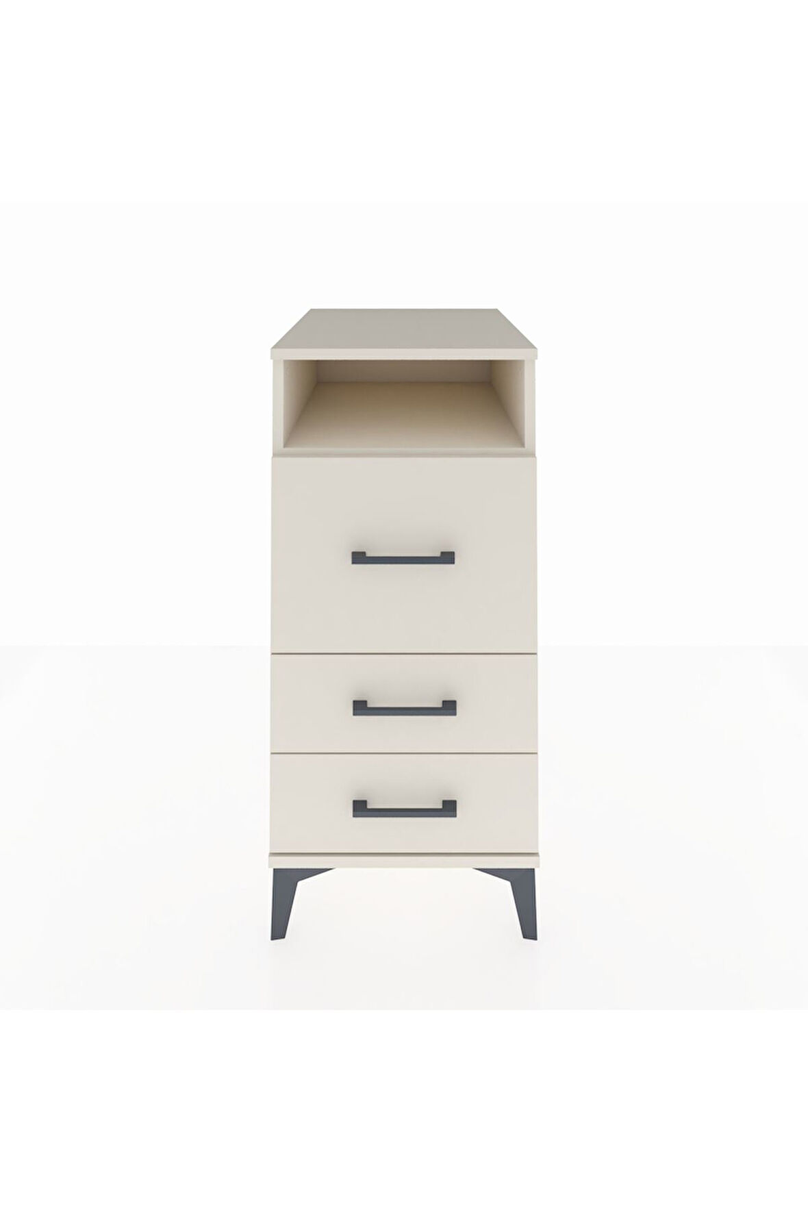 Kronos Komodin Tek Raflı 3 Çekmeceli 44x59x96 Aytaşı-Aytaşı