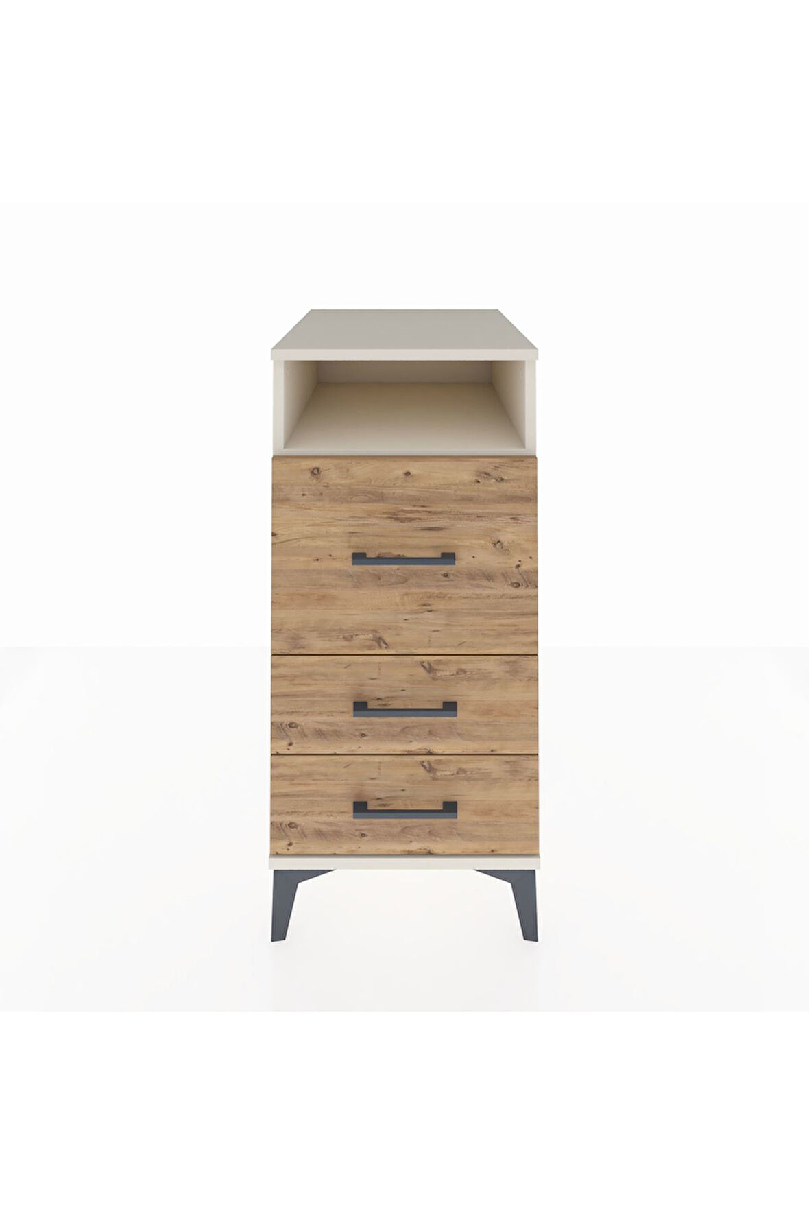 Kronos Komodin Tek Raflı 3 Çekmeceli 44x59x96 Aytaşı-Çam