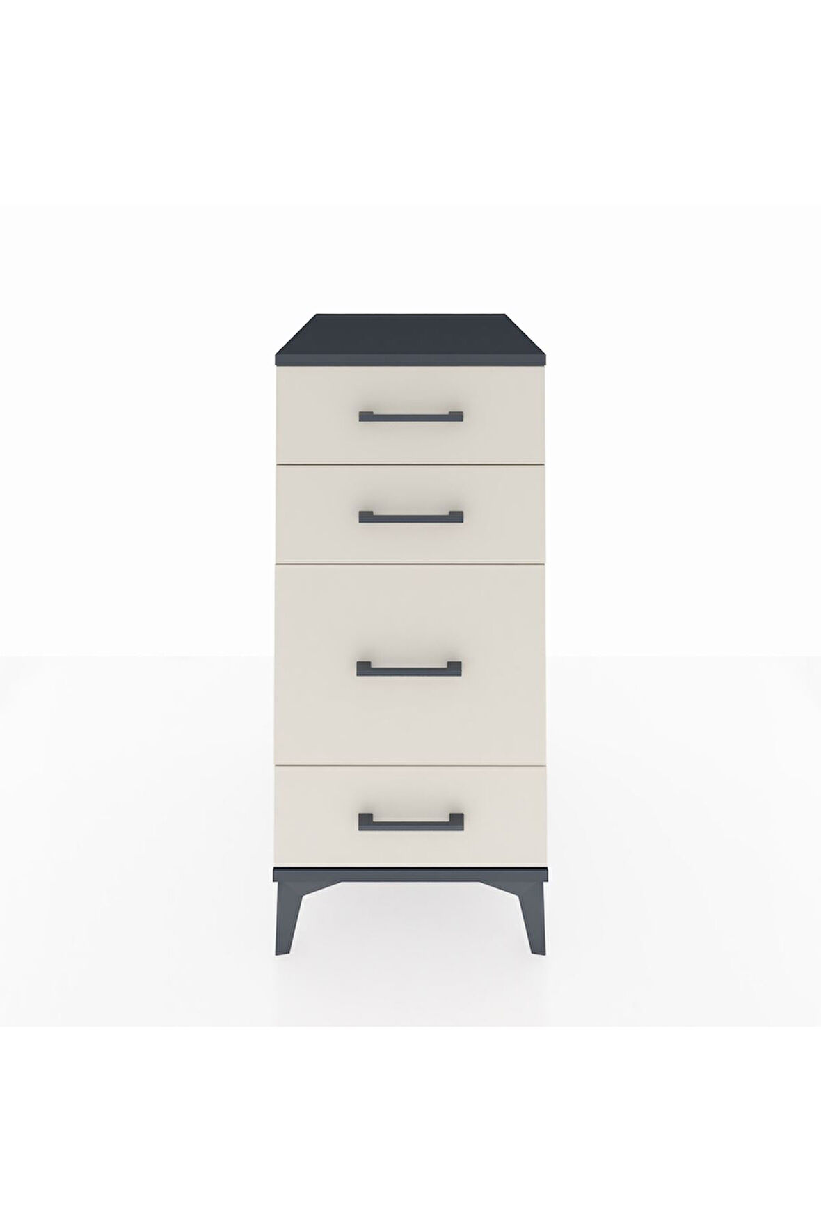 Kronos Komodin 4 Çekmeceli 44x59x96 Antrasit-Aytaşı
