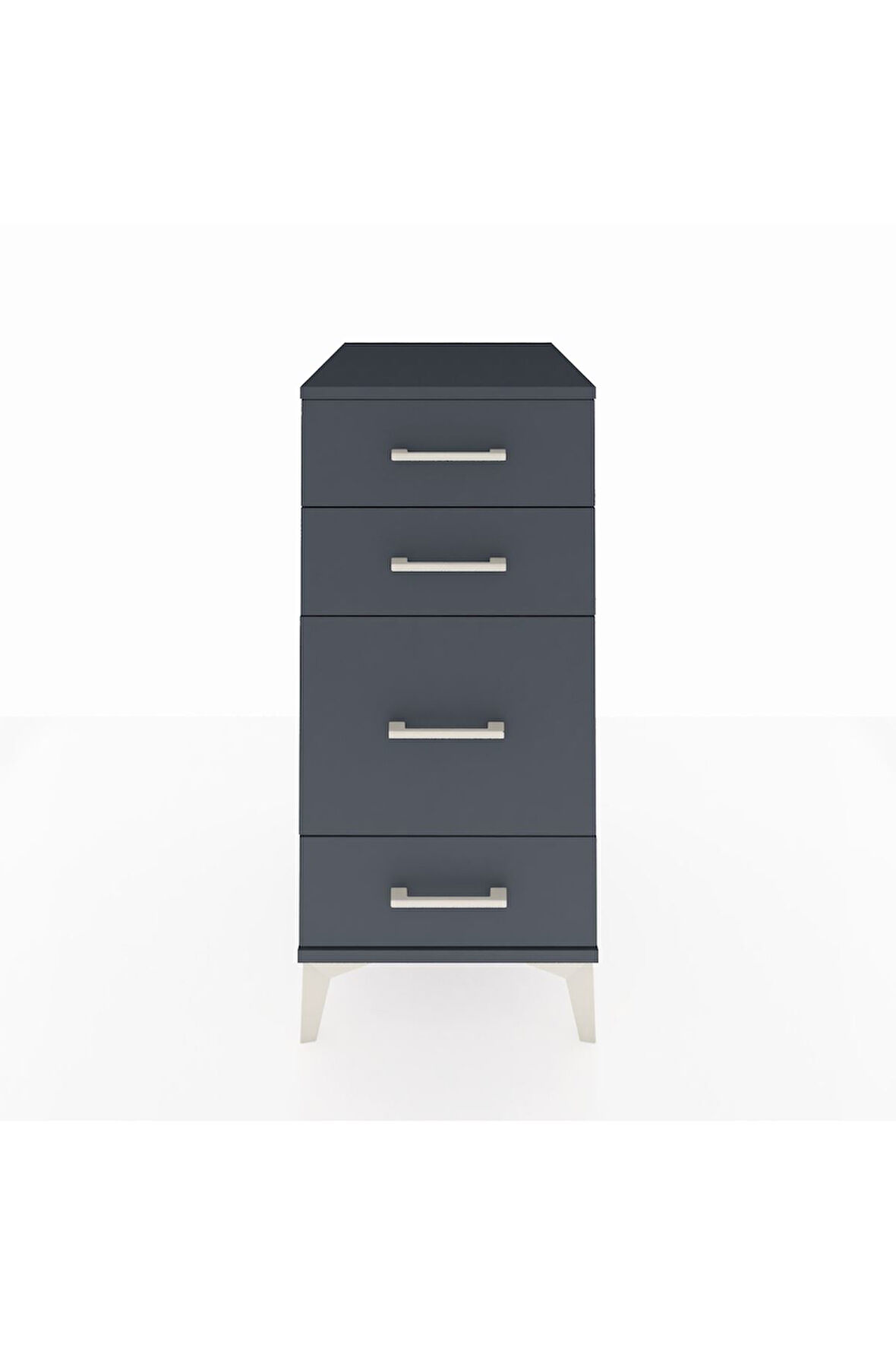 Kronos Komodin 4 Çekmeceli 44x59x96 Antrasit-Antrasit