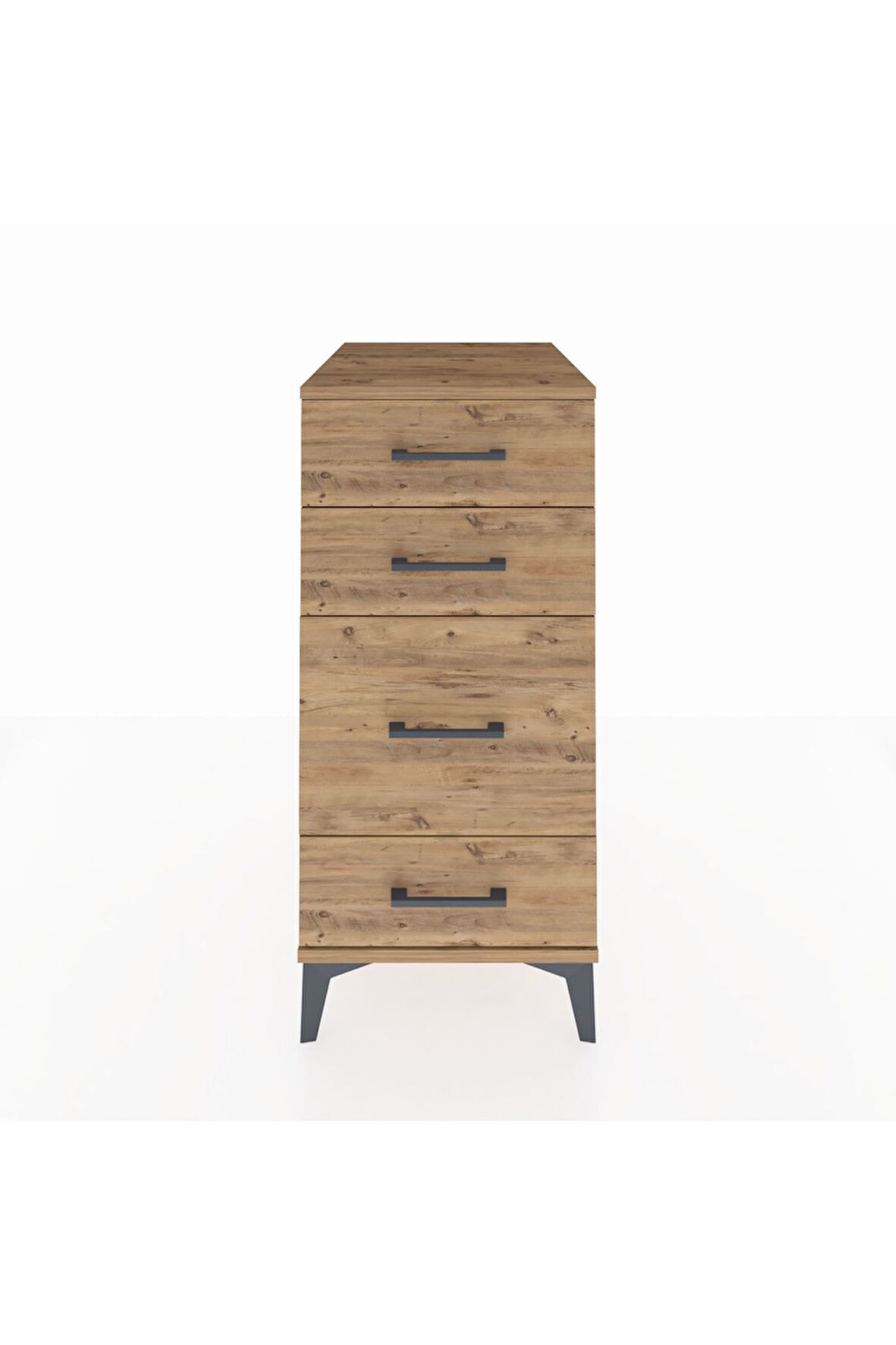 Kronos Komodin 4 Çekmeceli 44x59x96 Çam-Çam