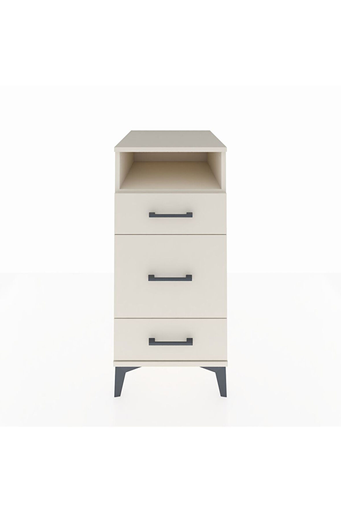 Kronos Komodin Tek Raflı 3 Çekmeceli 44x59x96 Aytaşı-Aytaşı
