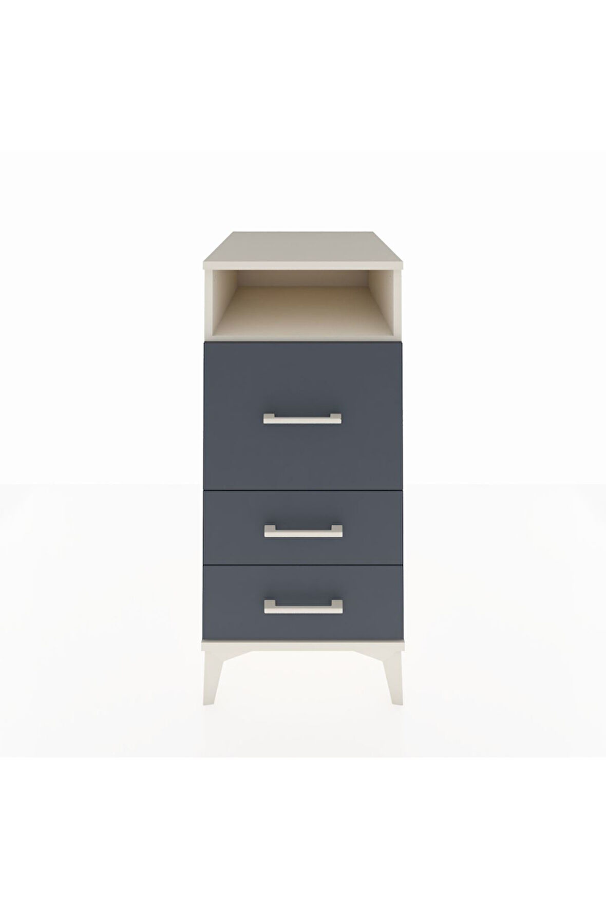 Kronos Komodin Tek Raflı 3 Çekmeceli 44x59x96 Aytaşı-Antrasit