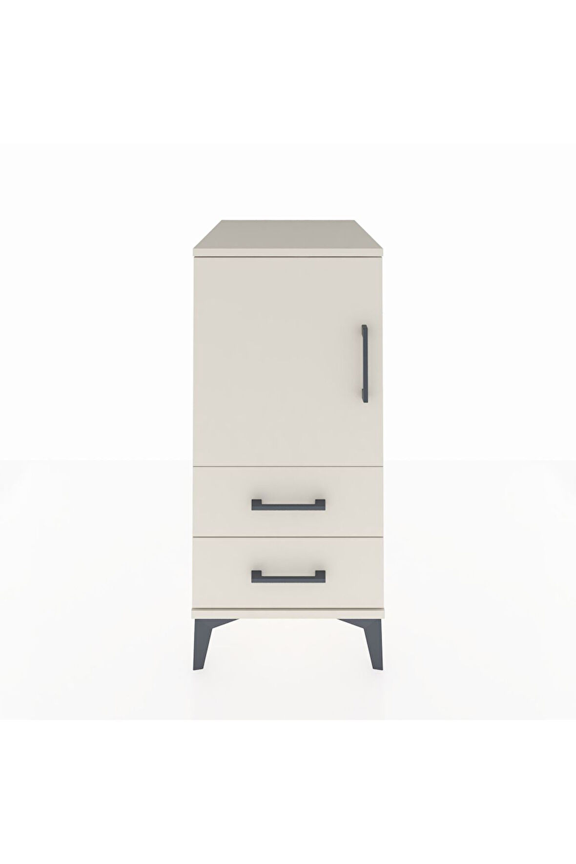 Kronos Komodin 2 Raflı 2 Çekmeceli Tek Kapaklı 44x59x96 Aytaşı-Aytaşı