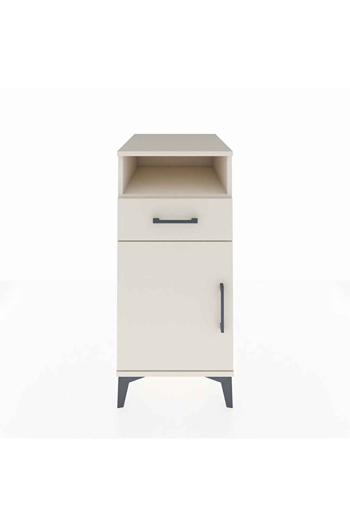 Kronos Komodin 2 Raflı Tek Çekmeceli Tek Kapaklı 44x59x96 Aytaşı-Aytaşı