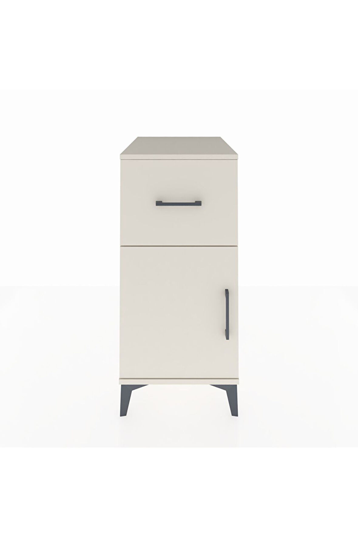 Kronos Komodin Tek Raflı Tek Çekmeceli Tek Kapaklı 44x59x96 Aytaşı-Aytaşı