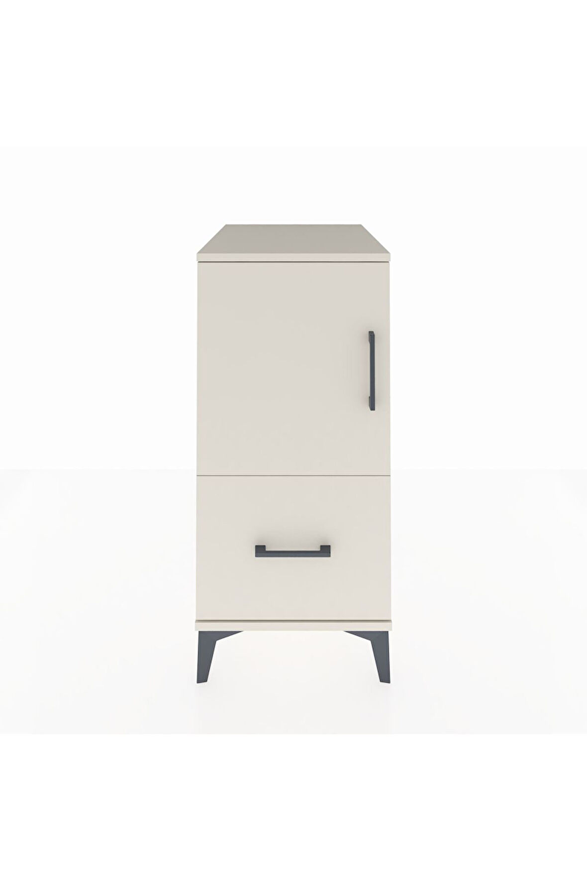 Kronos Komodin 2 Raflı Tek Çekmeceli Tek Kapaklı 44x59x96 Aytaşı-Aytaşı