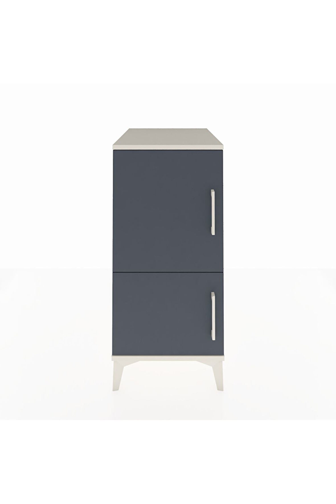 Kronos Komodin 3 Raflı 2 Kapaklı 44x59x96 Aytaşı-Antrasit