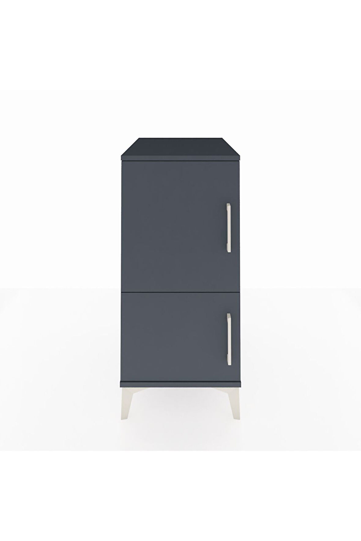 Kronos Komodin 3 Raflı 2 Kapaklı 44x59x96 Antrasit-Antrasit