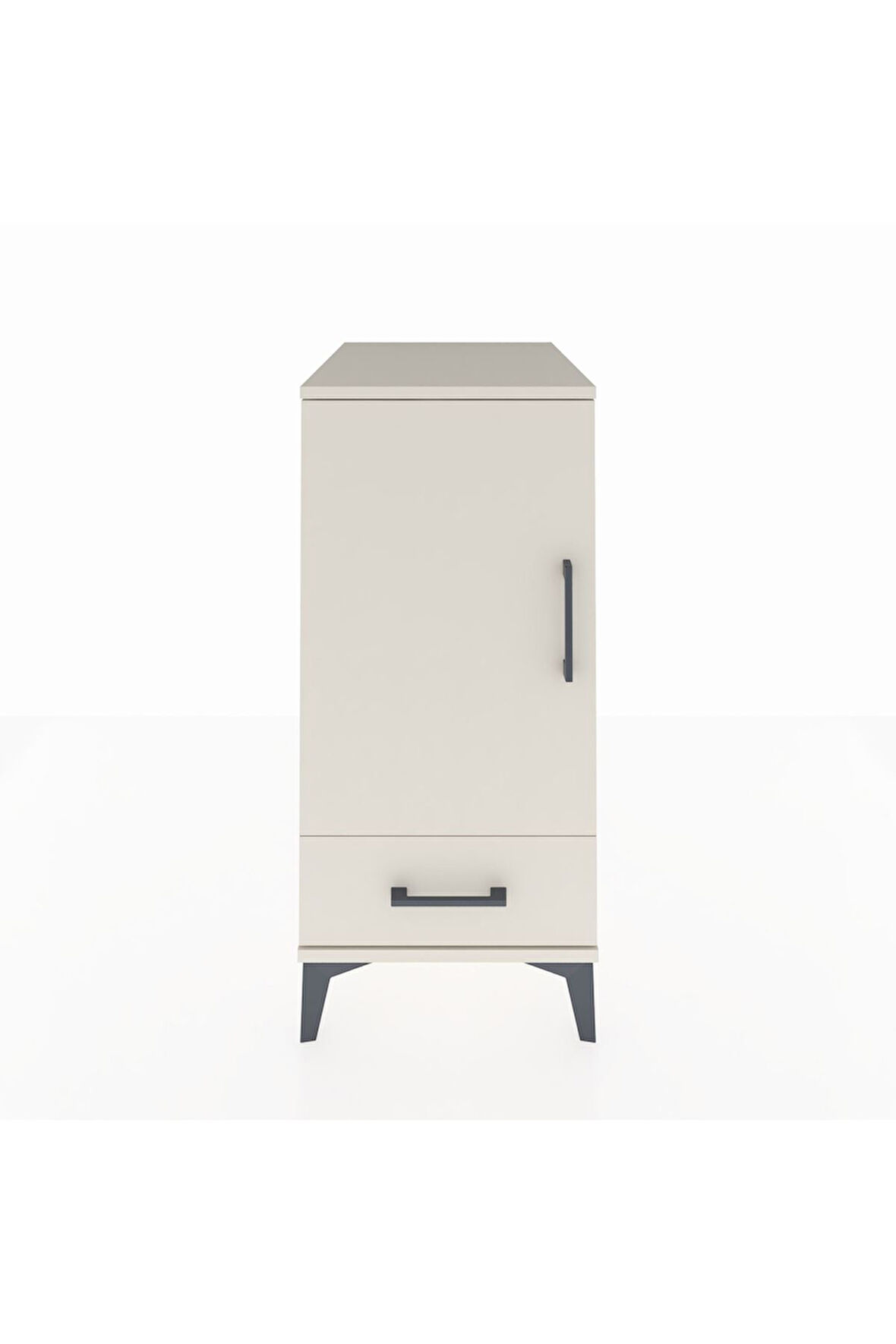 Kronos Komodin 3 Raflı Tek Çekmeceli Tek Kapaklı 44x59x96 Aytaşı-Aytaşı