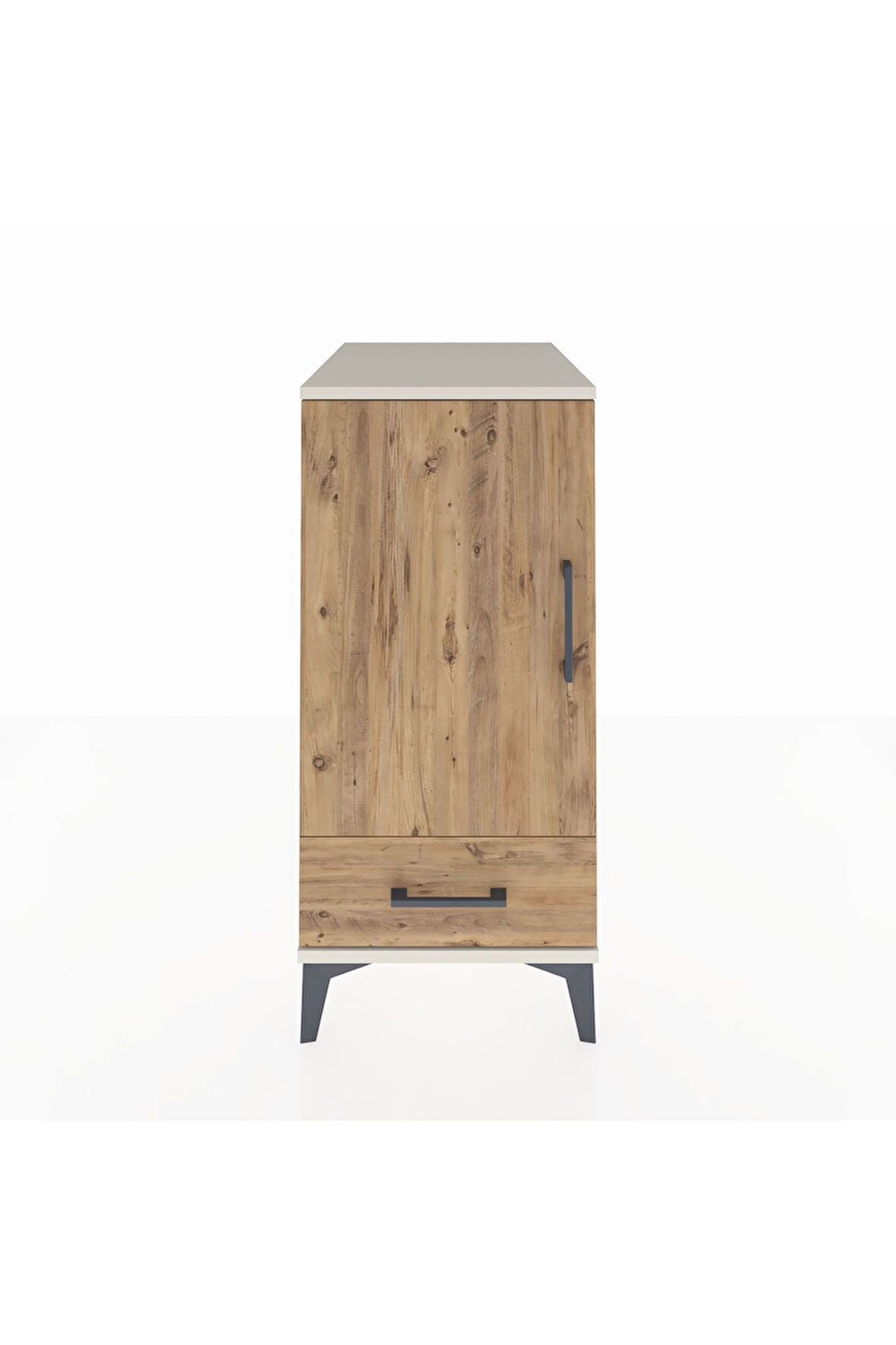 Kronos Komodin 3 Raflı Tek Çekmeceli Tek Kapaklı 44x59x96 Aytaşı-Çam