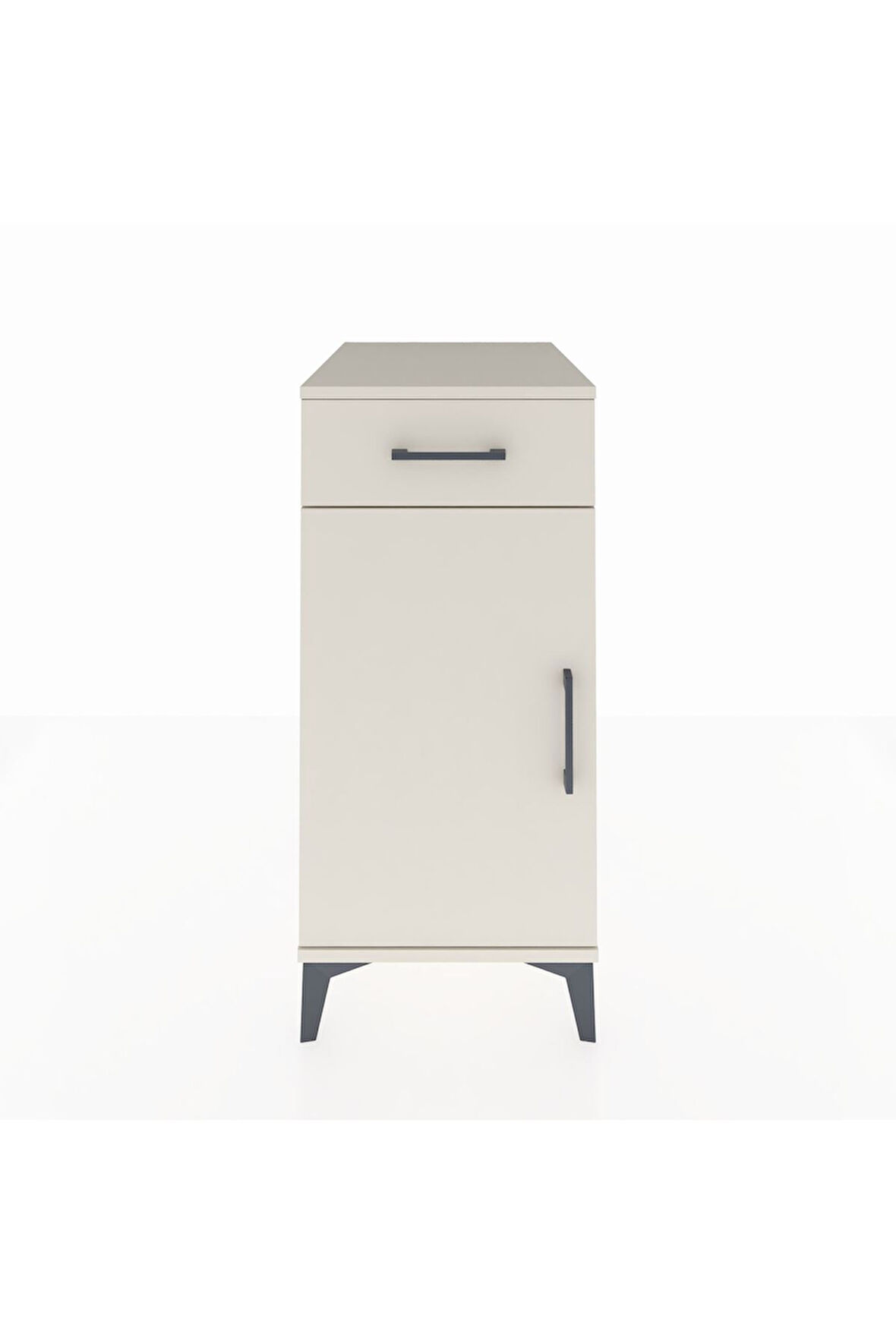 Kronos Komodin 2 Raflı Tek Çekmeceli Tek Kapaklı 44x59x96 Aytaşı-Aytaşı