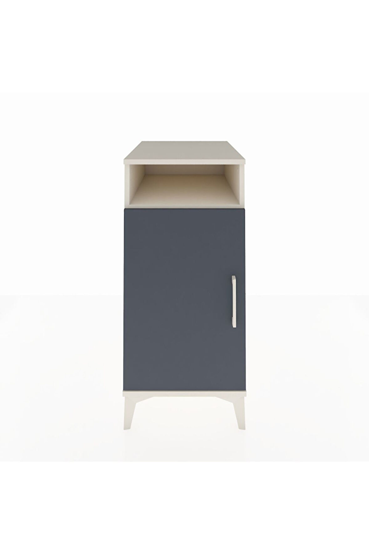 Kronos Komodin 3 Raflı Tek Kapaklı 44x59x96 Aytaşı-Antrasit