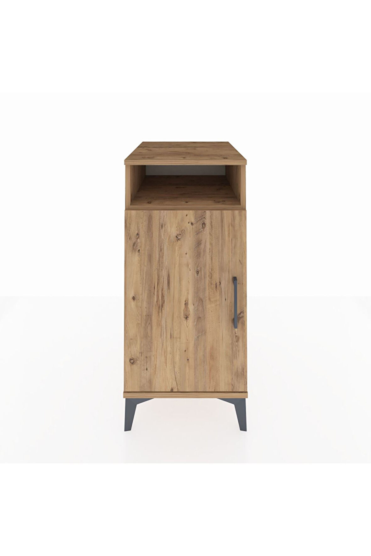 Kronos Komodin 3 Raflı Tek Kapaklı 44x59x96 Çam-Çam