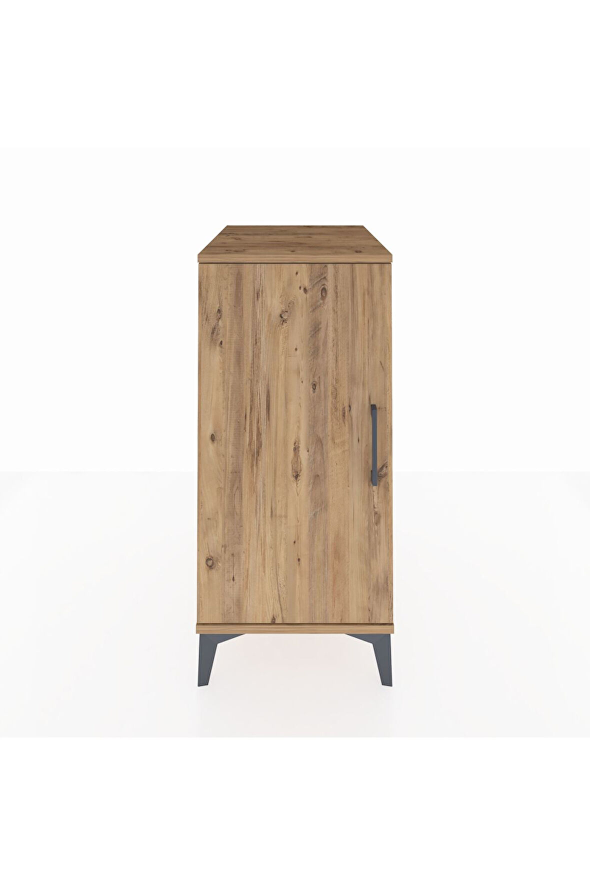 Kronos Komodin 2 Raflı Tek Kapaklı 44x59x96 Çam-Çam