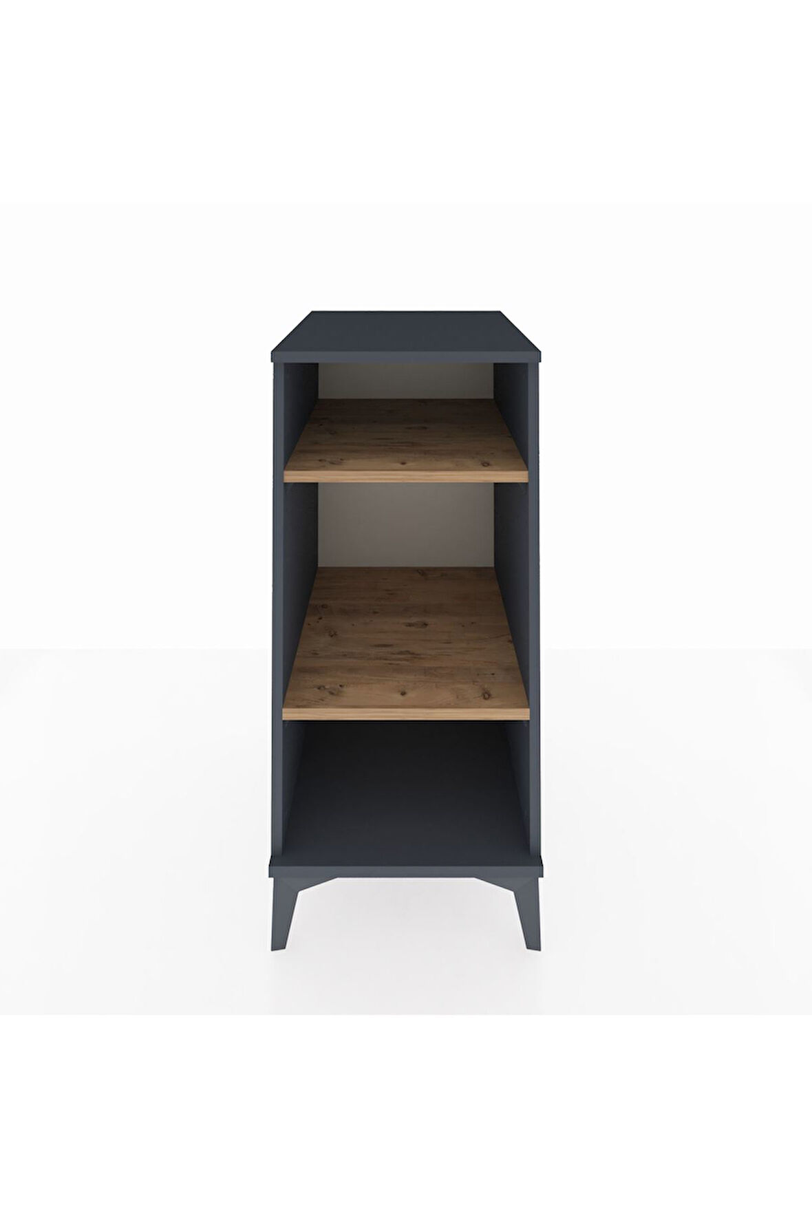 Kronos Komodin 2 Raflı 44x59x96 Antrasit-Çam