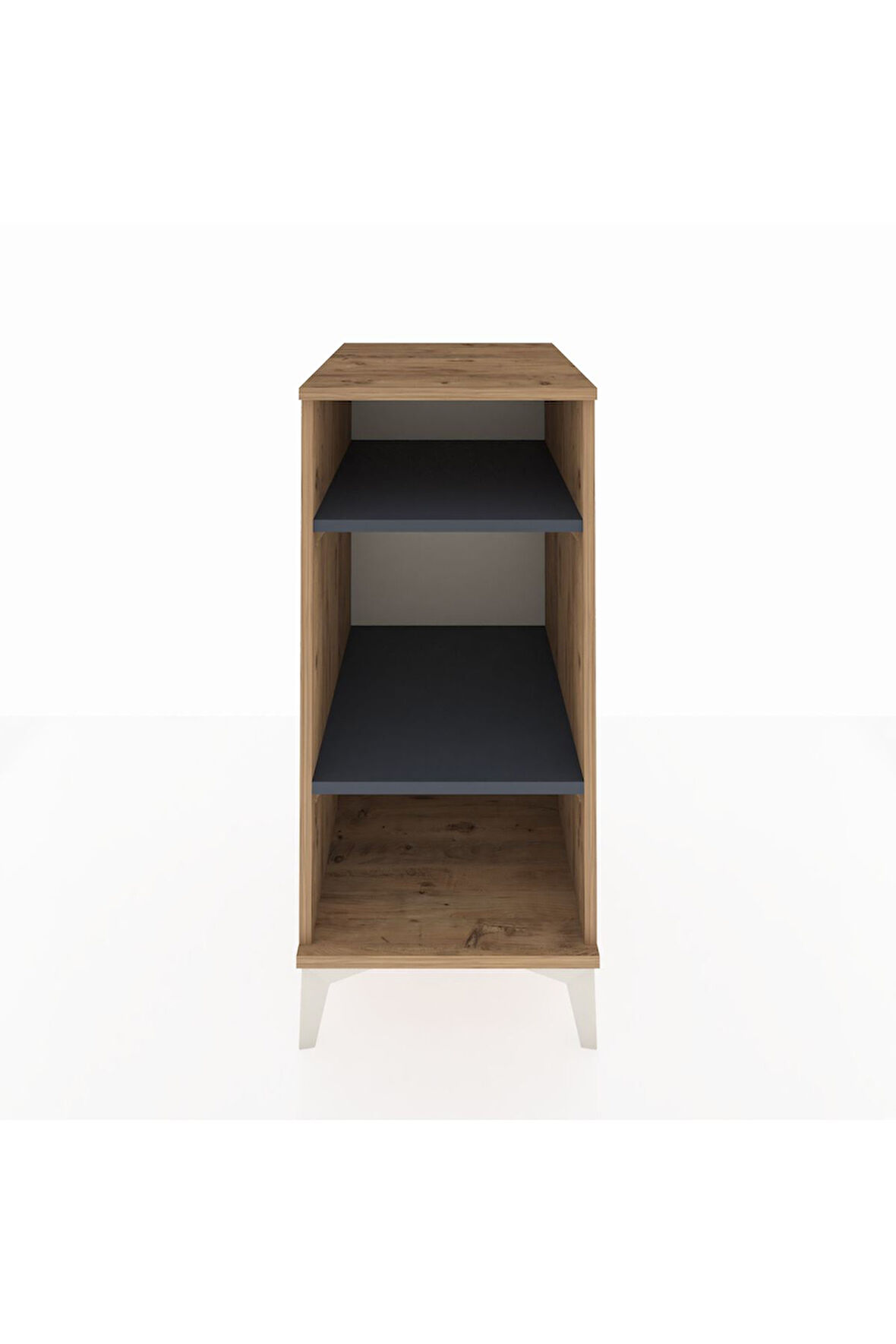 Kronos Komodin 2 Raflı 44x59x96 Çam-Antrasit