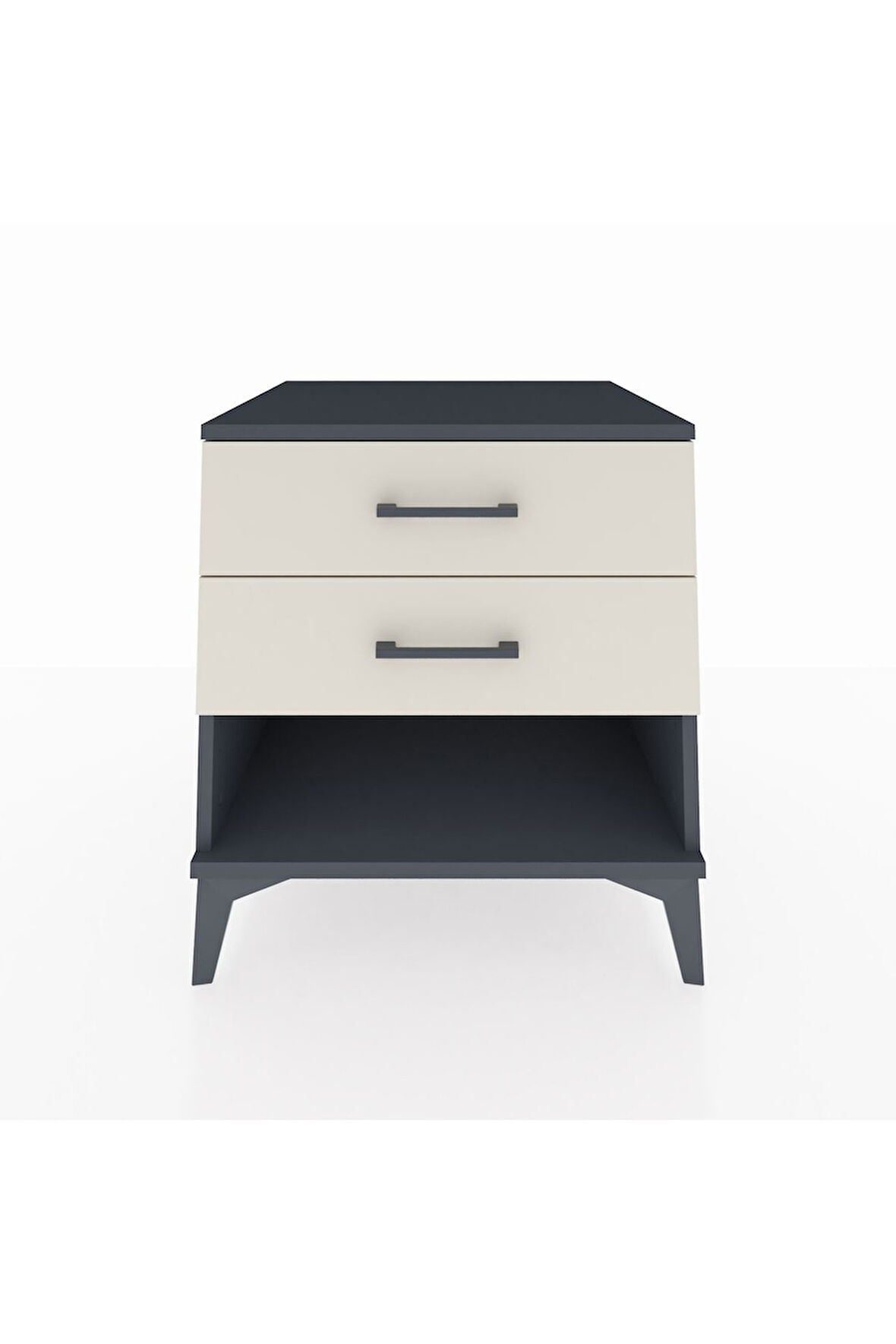 Kronos Komodin 2 Çekmeceli 60x59x64 Antrasit-Aytaşı