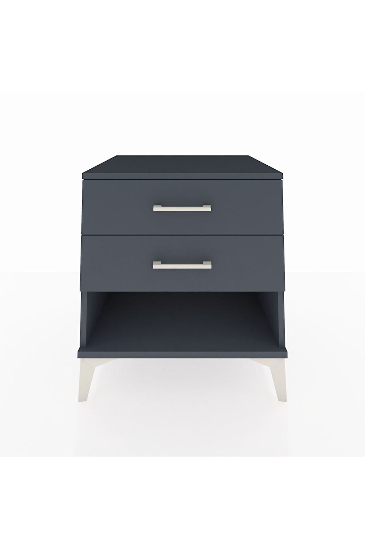 Kronos Komodin 2 Çekmeceli 60x59x64 Antrasit-Antrasit