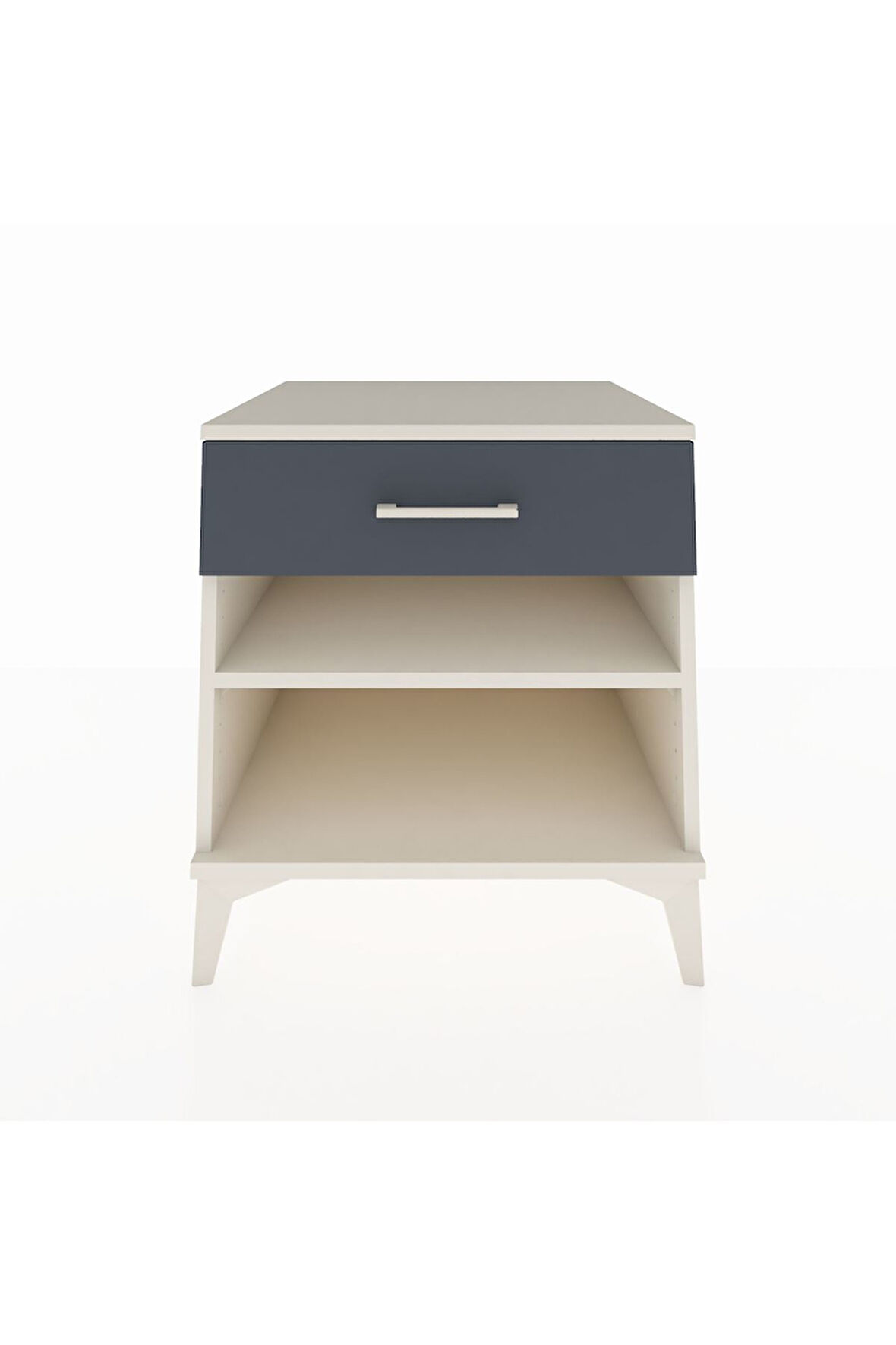 Kronos Komodin Tek Raflı Tek Çekmeceli 60x59x64 Aytaşı-Antrasit