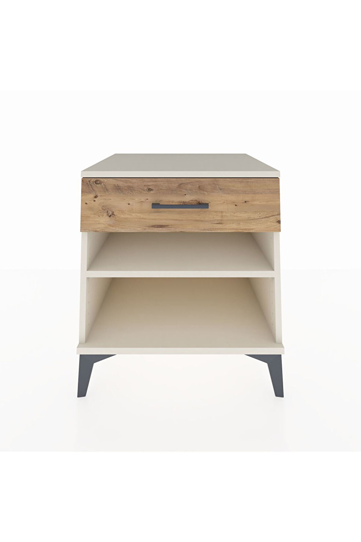 Kronos Komodin Tek Raflı Tek Çekmeceli 60x59x64 Aytaşı-Çam