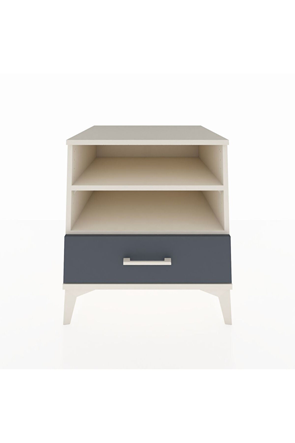 Kronos Komodin 2 Raflı Tek Çekmeceli 60x59x64 Aytaşı-Antrasit