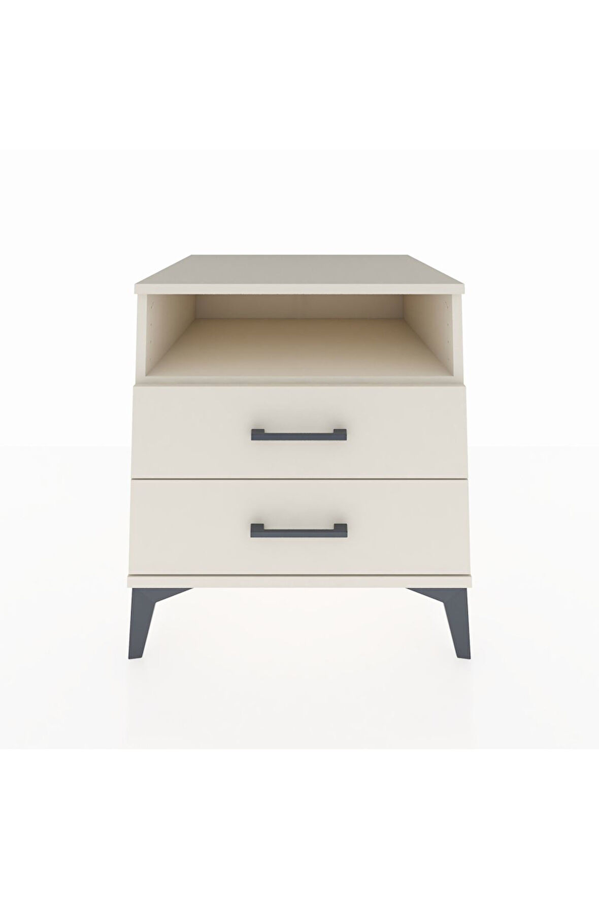 Kronos Komodin Tek Raflı 2 Çekmeceli 60x59x64 Aytaşı-Aytaşı