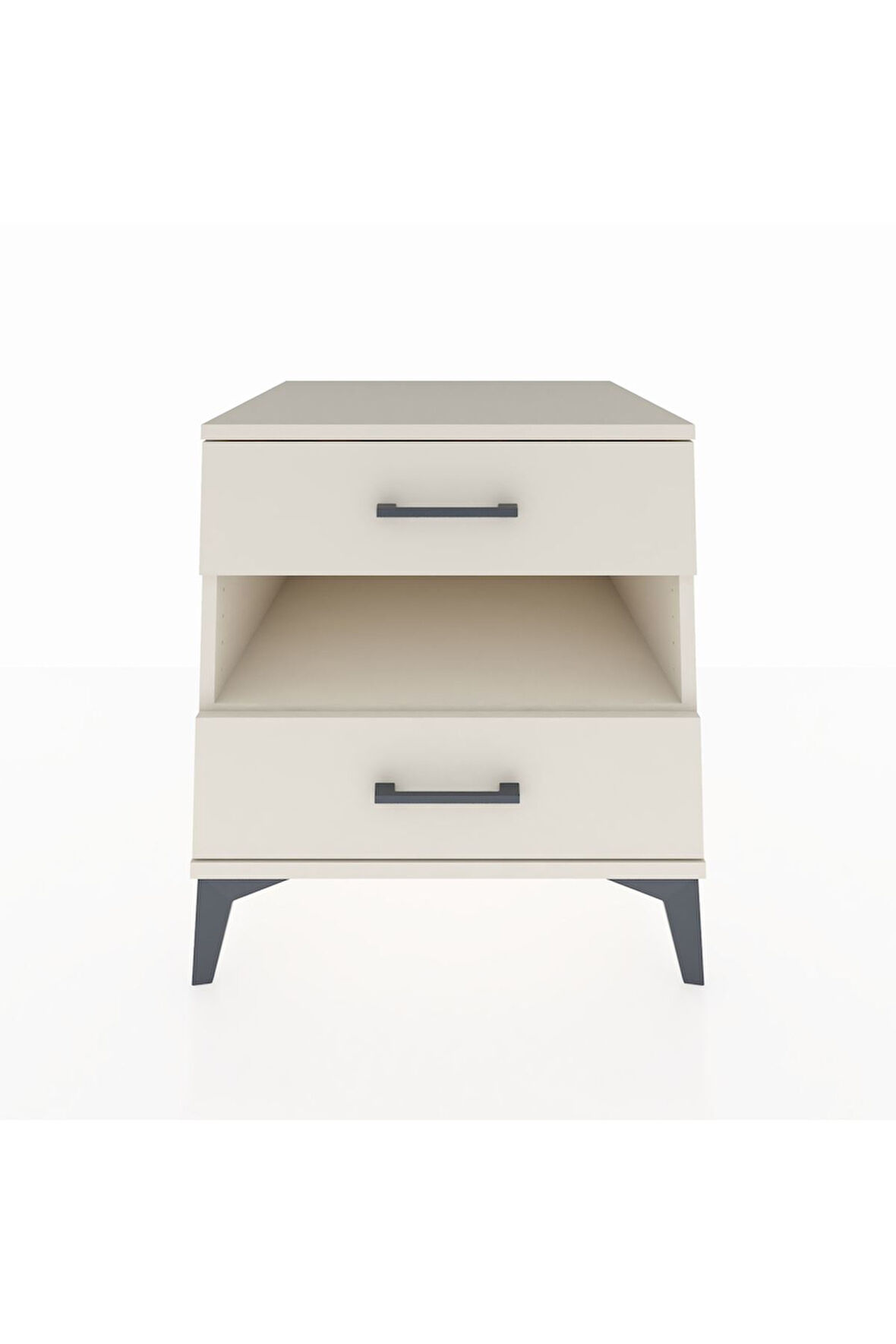 Kronos Komodin Tek Raflı 2 Çekmeceli 60x59x64 Aytaşı-Aytaşı