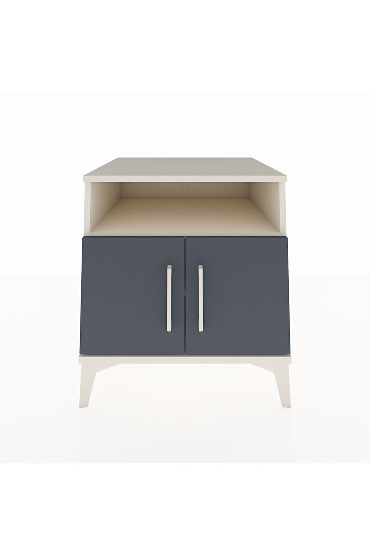 Kronos Komodin 2 Raflı 2 Kapaklı 60x59x64 Aytaşı-Antrasit