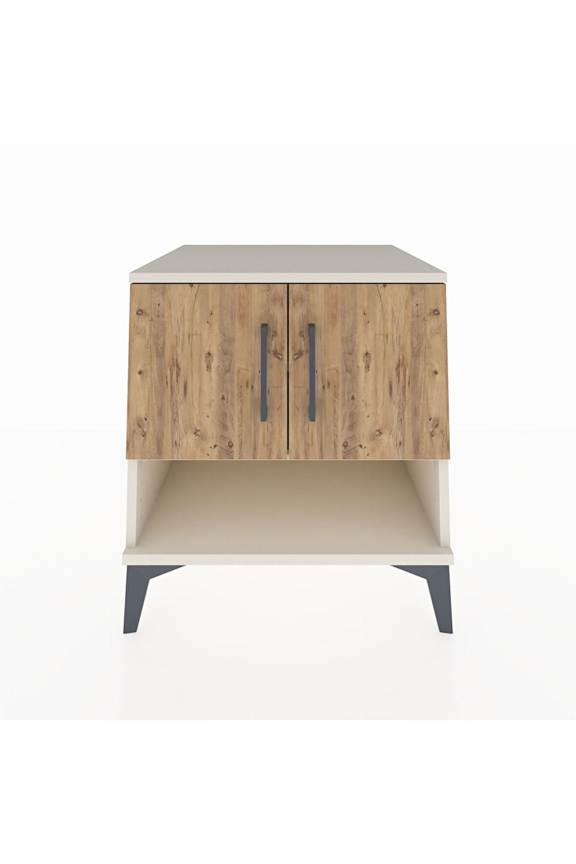 Kronos Komodin 2 Raflı 2 Kapaklı 60x59x64 Aytaşı-Çam