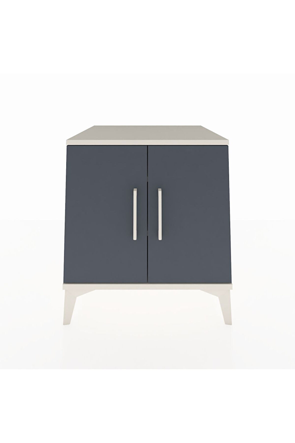 Kronos Komodin 2 Raflı 2 Kapaklı 60x59x64 Aytaşı-Antrasit